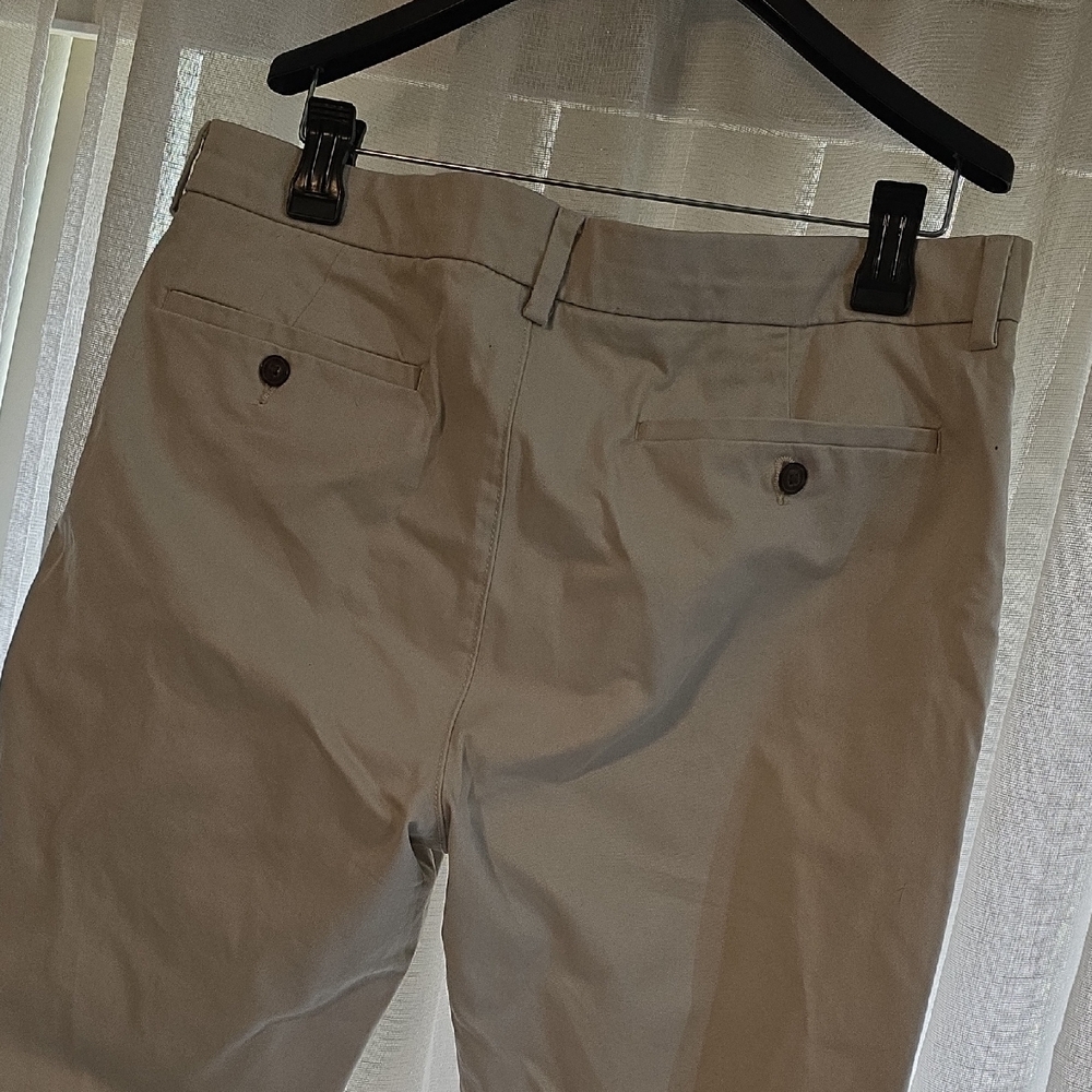 St. John's Bay Gray Stretch Chinos - Picture 4 of 7